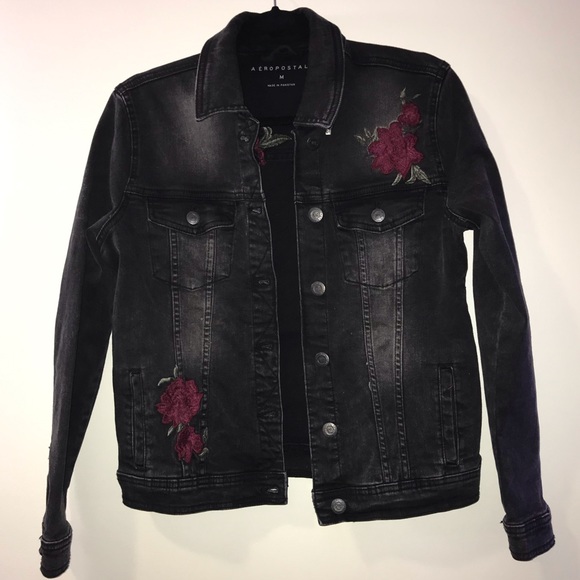 Black Rose Jean Jacket - Picture 2 of 8